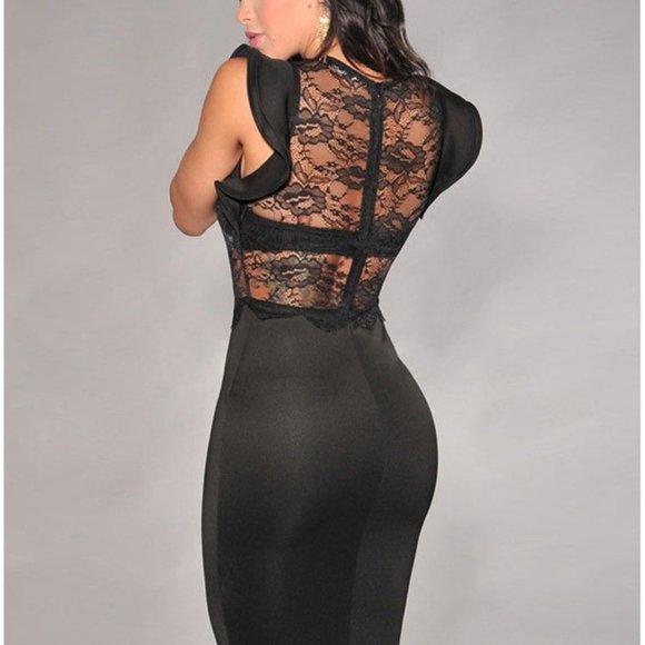 Nice Forever, Flutter Sleeve Dress - Picture 5 of 5